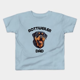 Rottweiler Dad Funny Gift Dog Breed Pet Lover Puppy Kids T-Shirt